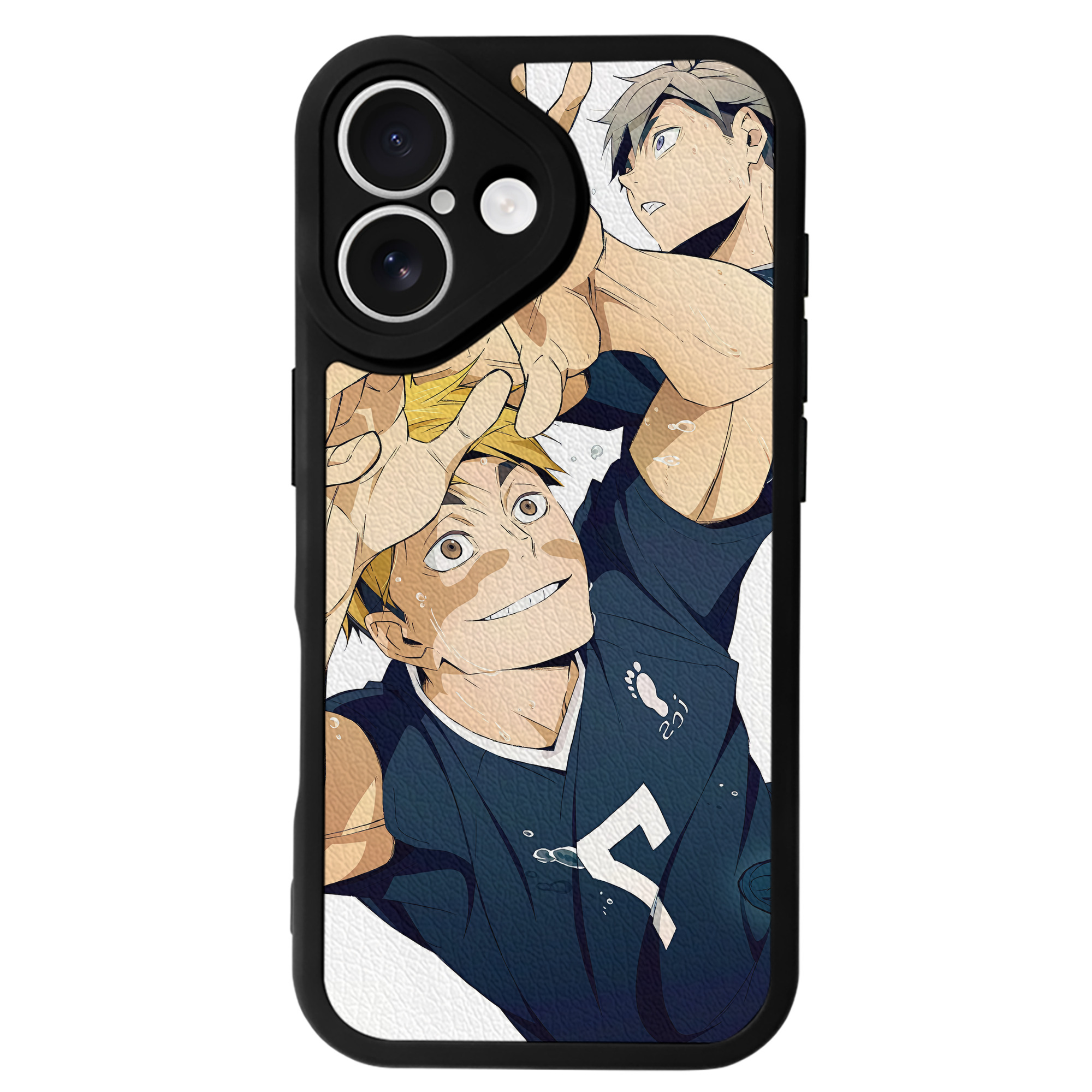 （画像用） ハイキュー!! Haikyu!! 【iPhone 16シリーズ対応】シリコンスマホケース（レザー調） 材質：シリコン